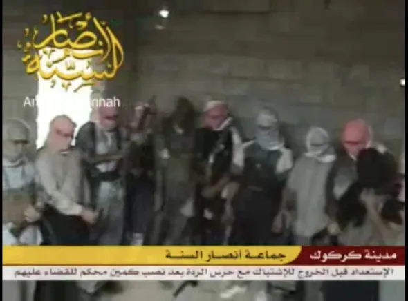 Ansar al-Sunnah insurgents prepare for an attack on Iraqi army troops in Kirkuk.
