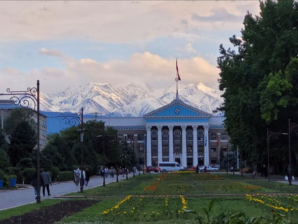 City hall in Bishkek (Owen Schalk).