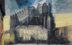 Lyonel Feininger, Der Dom in Halle 1931