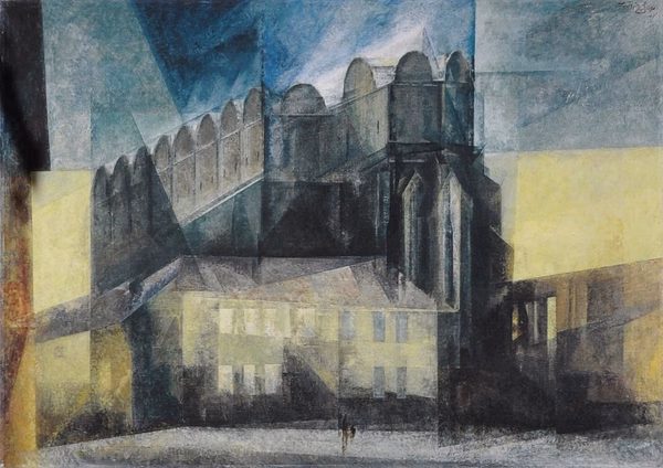 Lyonel Feininger, Der Dom in Halle 1931