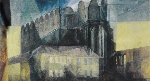 Lyonel Feininger, Der Dom in Halle 1931