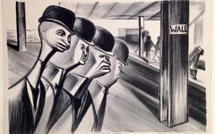 'Wall Street Station' - Elizabeth Olds, 1938