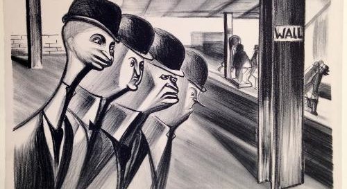 'Wall Street Station' - Elizabeth Olds, 1938