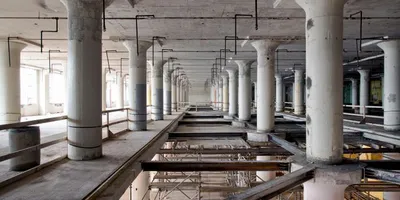 Abandoned Mill that would eventually become Ponce City Market in Atlanta, Georgia.