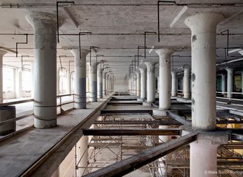 Abandoned Mill that would eventually become Ponce City Market in Atlanta, Georgia.